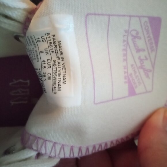 New High Top Converse Chuck 70- Pale Amethyst - Picture 5 of 11